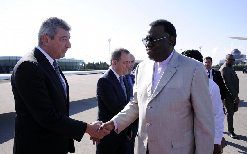 Завершился визит президента Намибии в Азербайджан