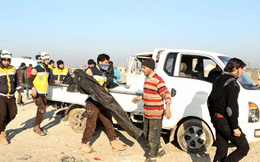 Suriyanın İdlib bölgəsinə hava hücumu olub: 11 ölü, 13 yaralı var