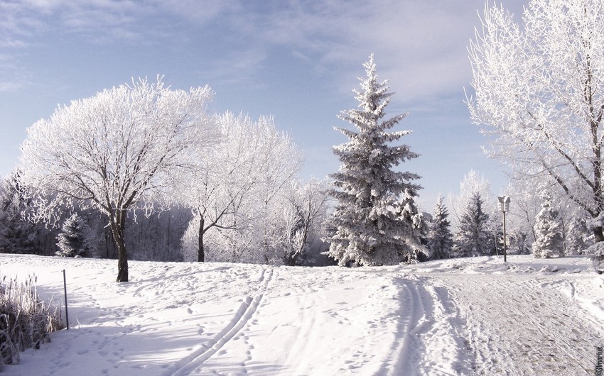Snow cover reaches 36 cm in Azerbaijan's Aghdere