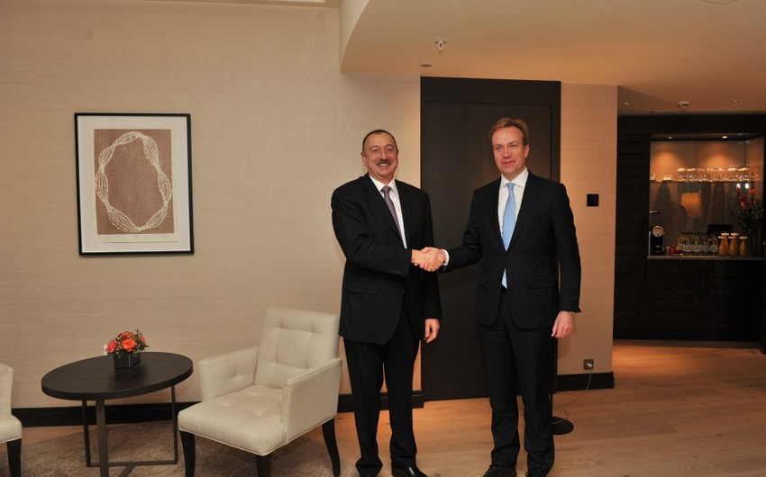 Президент Ильхам Алиев встретился с министром иностранных дел Норвегии