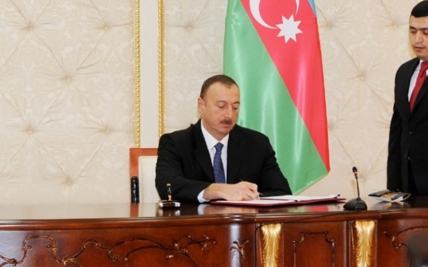 Azərbaycan Prezidenti “Yeyinti məhsulları haqqında” qanuna dəyişikliyin tətbiqi haqqında sərəncam imzalayıb