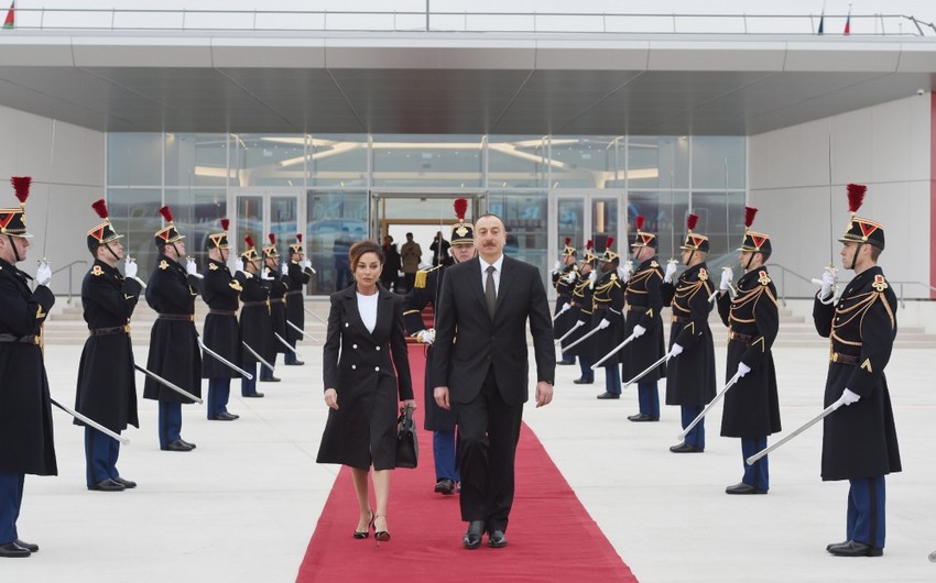 Завершился официальный визит президента Ильхама Алиева во Францию