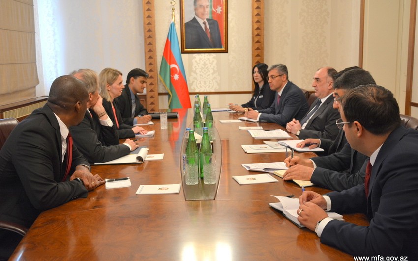 Elmar Mammadyarov received delegation led by the U.S. Deputy Assistant Secretary of State