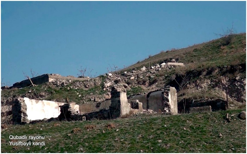 Footage of Yusifbayli village of Gubadli