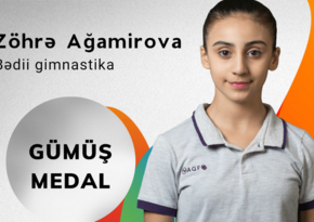 Azerbaijani rhythmic gymnast wins 2 medals at Islamic Games