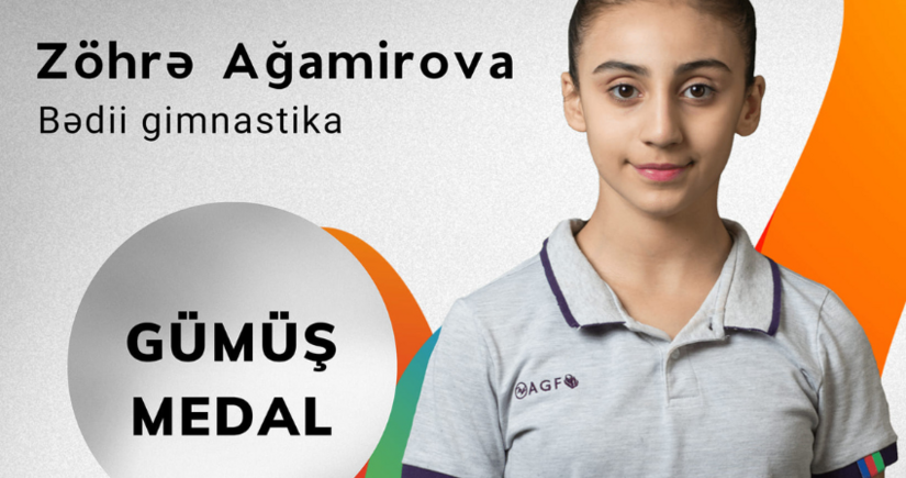 Azerbaijani rhythmic gymnast wins 2 medals at Islamic Games