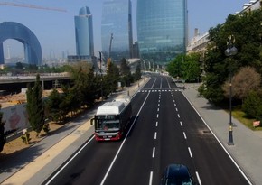На отремонтированном участке дороги в Баку восстановлено движения транспорта