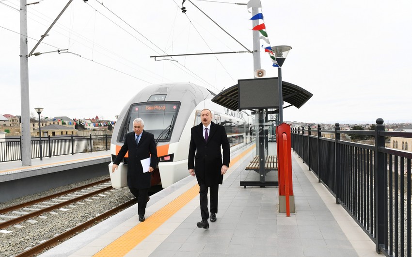 Ильхам Алиев: Строительство этой железной дороги позитивно скажется на городском транспорте