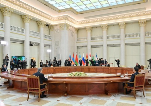 Президент Ильхам Алиев присутствовал на неофициальном обеде глав государств СНГ