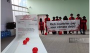 ActionAid climate activists at COP29 urge Global North to deliver on climate finance commitments