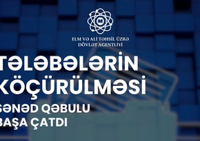 Tələbələrin köçürülməsi üçün müraciətlərin qəbulu başa çatıb