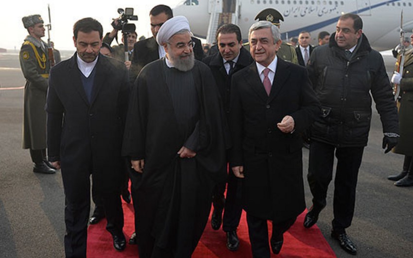 Iranian president arrives in Armenia