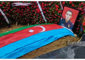 Похоронен сотрудник полиции Сейфи Абдуллаев, погибший в ДТП в Физули