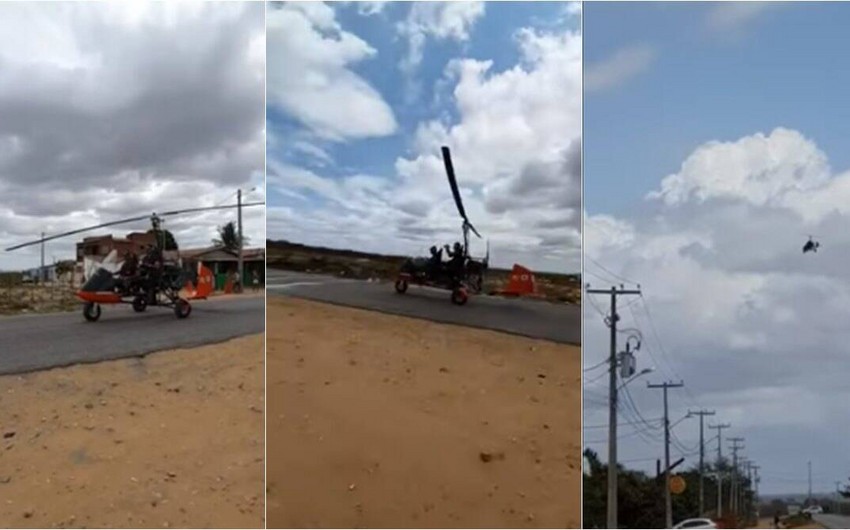 Braziliya sakini nasaz avtomobil hissələrindən helikopter yaradıb