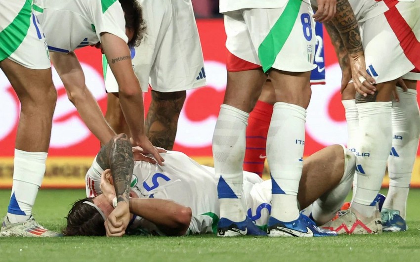 Riccardo Calafiori suffers freak injury in Nations League game