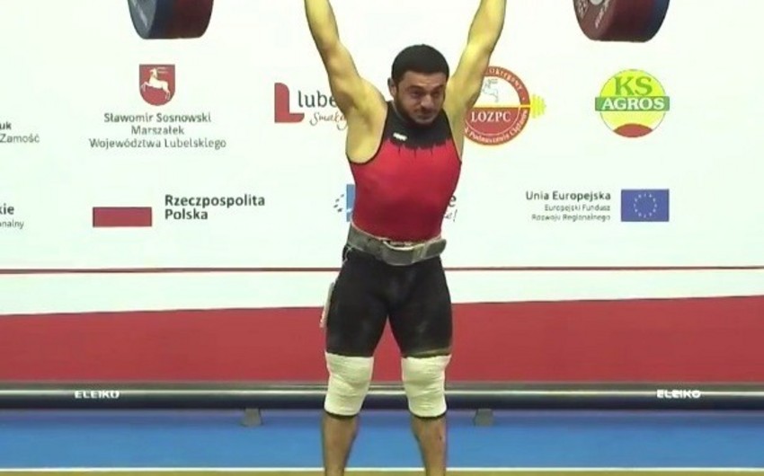 Azərbaycan atleti ağırlıqqaldırma üzrə Avropa çempionatında gümüş medal qazanıb