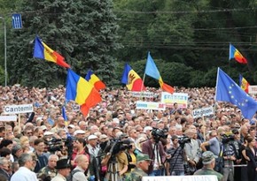 В Кишиневе проходит акция протеста против правительства Санду