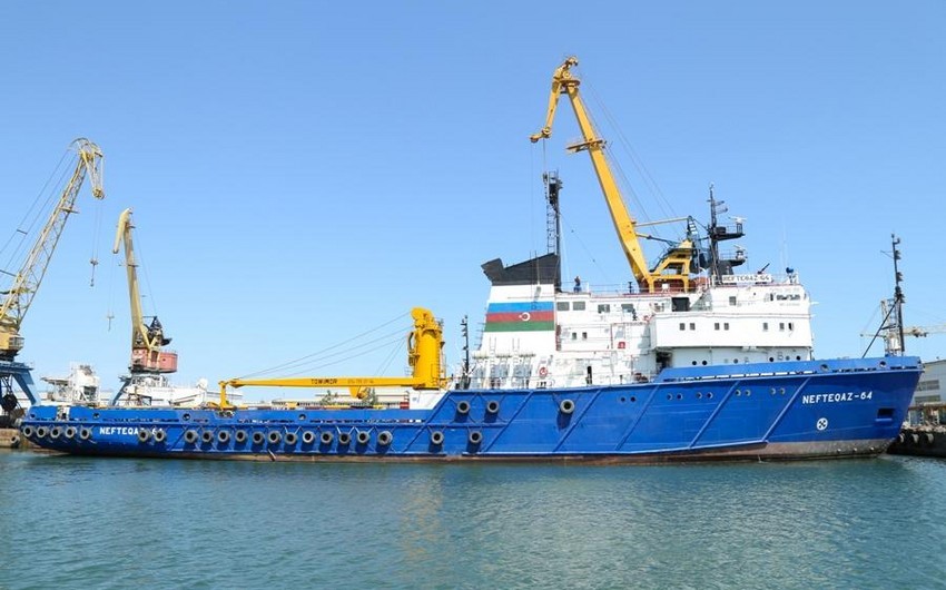 “Nefteqaz-64” gəmisi əsaslı təmir olunub