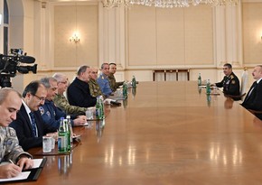Президент Ильхам Алиев принял делегацию во главе с министром национальной обороны Турции