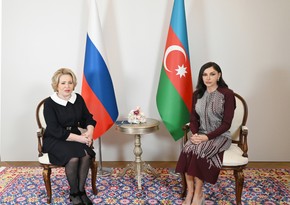 Mehriban Əliyeva Rusiya Federal Məclisi Federasiya Şurasının sədri ilə görüşüb