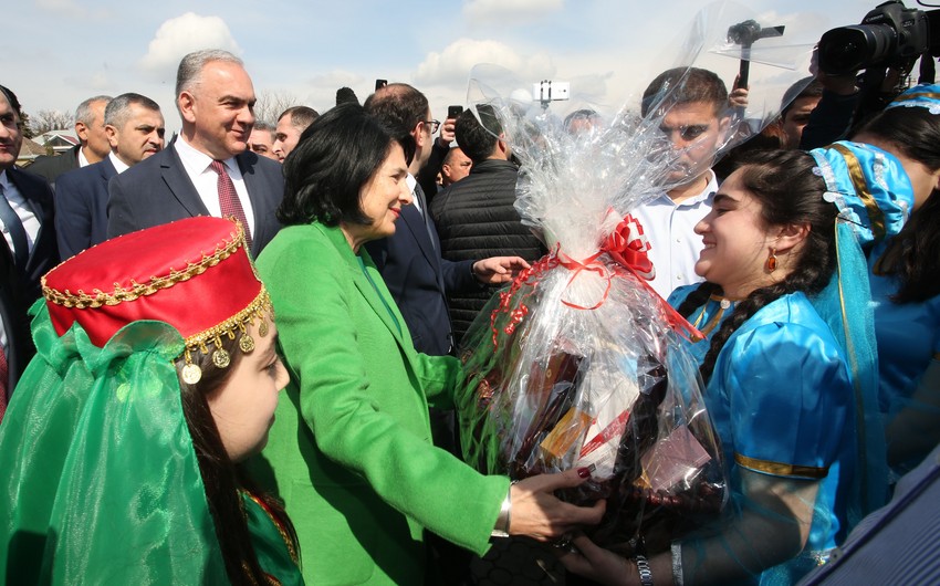 Президент Грузии поздравила азербайджанцев с праздником Новруз