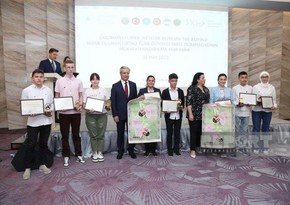 Bakıda Ortaq Türk Dünyası Olimpiadası qaliblərinin mükafatlandırılması keçirilib