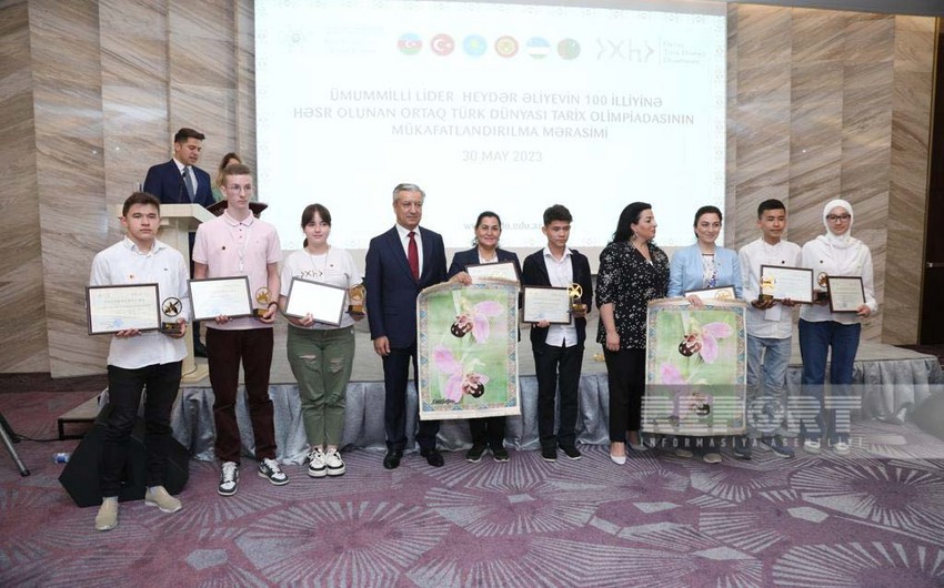 Bakıda Ortaq Türk Dünyası Olimpiadası qaliblərinin mükafatlandırılması keçirilib