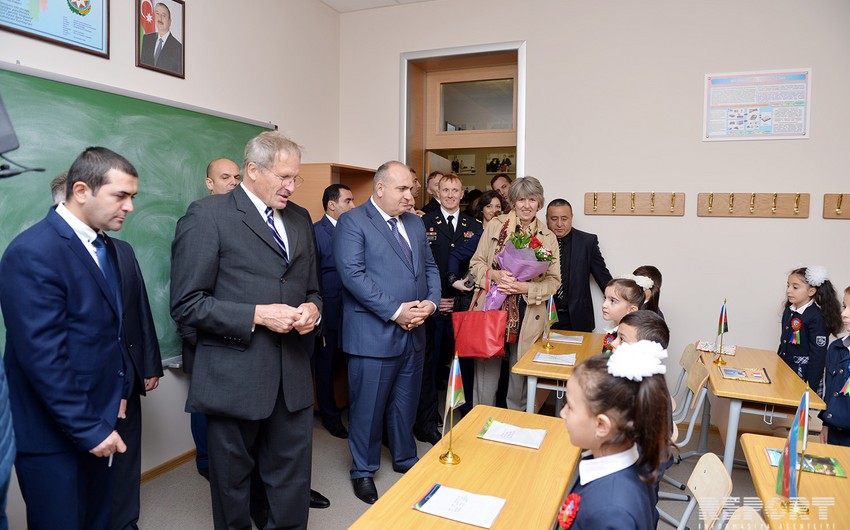 US build a new school for IDPs from Lachin district of Azerbaijan