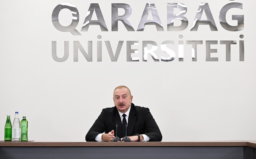 Azərbaycan Prezidenti: Qarabağ Universitetinin yaradılması tarixi hadisədir