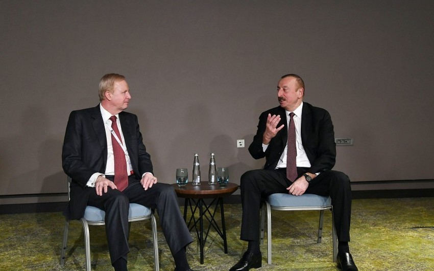 Президент Азербайджана встретился с главным исполнительным директором BP в Эскишехире