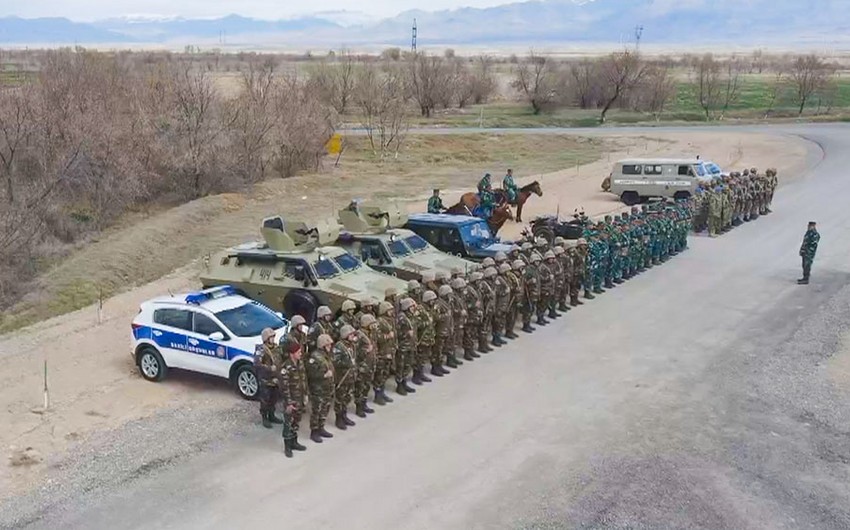 Naxçıvan Qarnizonu Qoşunlarında taktiki təlim məşqi keçirilib