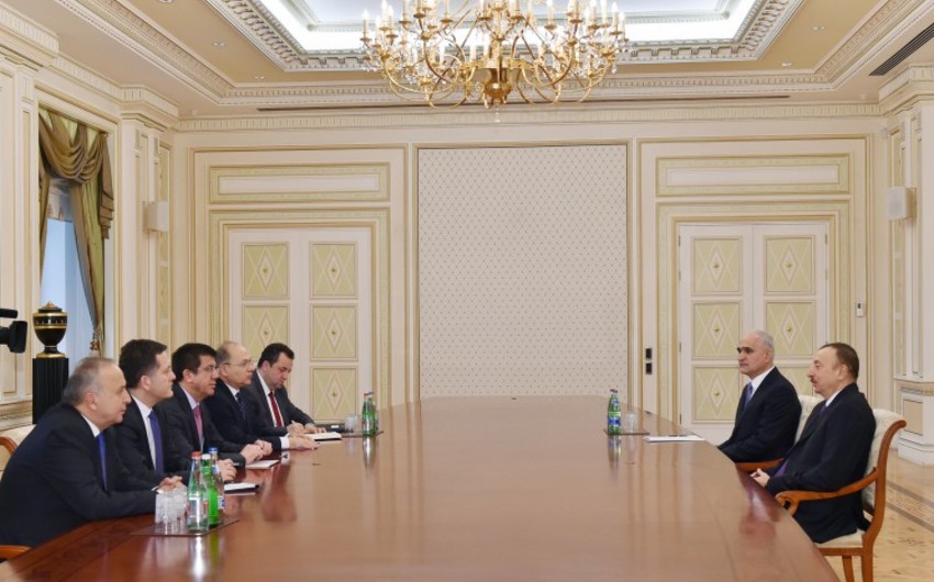 Azerbaijani President receives Turkish Minister of Economy