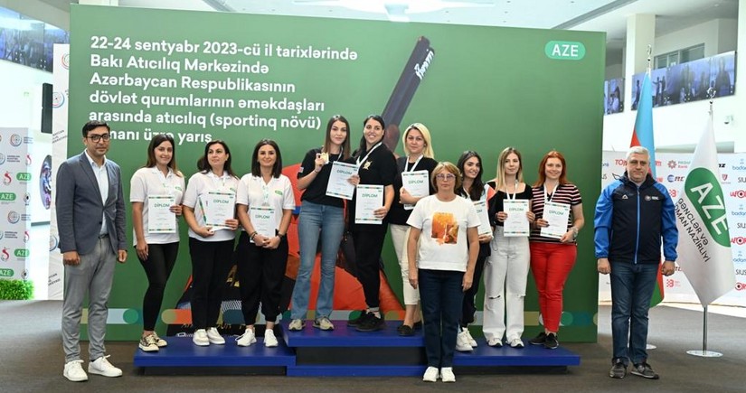 Dövlət qurumlarının əməkdaşları arasında stend atıcılığının sportinq növü üzrə yarışlar başa çatıb