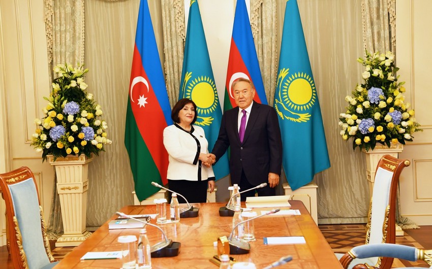Председатель Милли Меджлиса встретилась с Нурсултаном Назарбаевым
