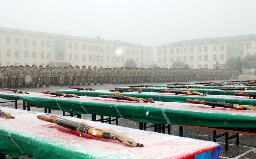 Military oath-taking ceremonies held in Azerbaijani Army 