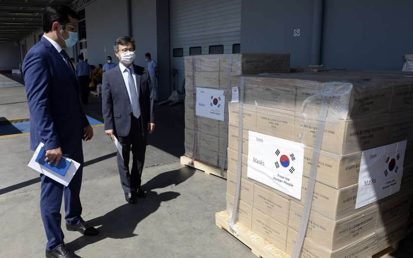 Koreyadan Azərbaycana 350 min qoruyucu maska gətirildi