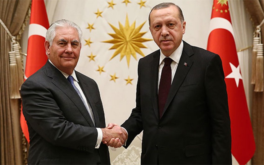 Ankarada Ərdoğan - Tillerson görüşü başa çatıb