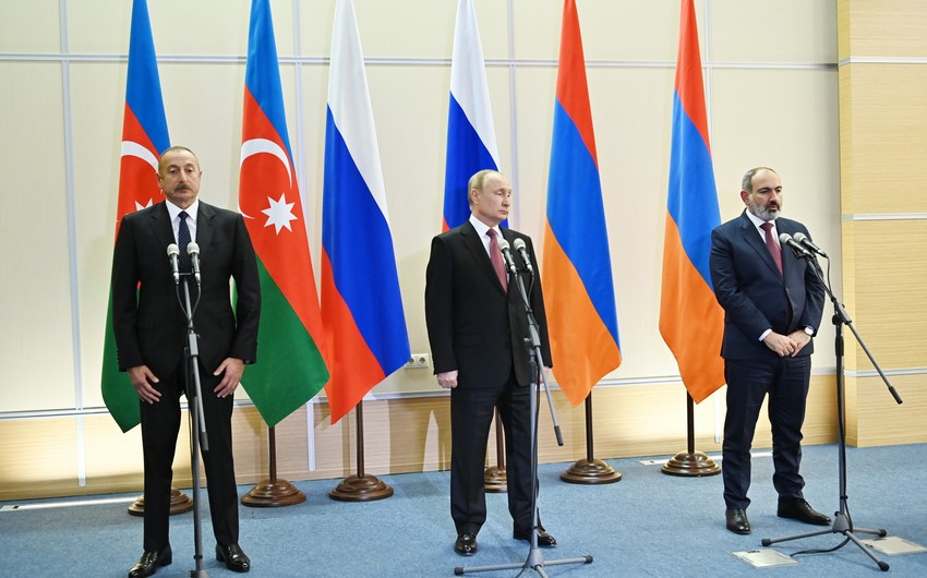Putin says he held tripartite talks with leaders of Azerbaijan and Armenia