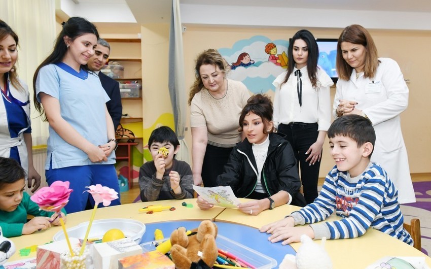 Первый вице-президент Мехрибан Алиева посетила Детский психоневрологический центр в Баку