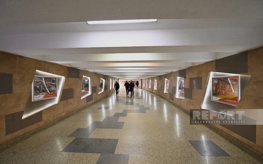 Baku metro hosts 'Urbicide in Karabakh' photo exhibition 