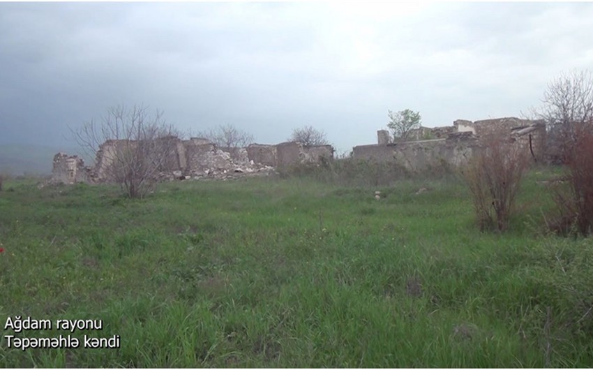 Видеокадры из села Тепемехля Агдамского района