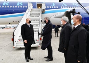 Президент Ильхам Алиев прибыл с рабочим визитом в Брюссель