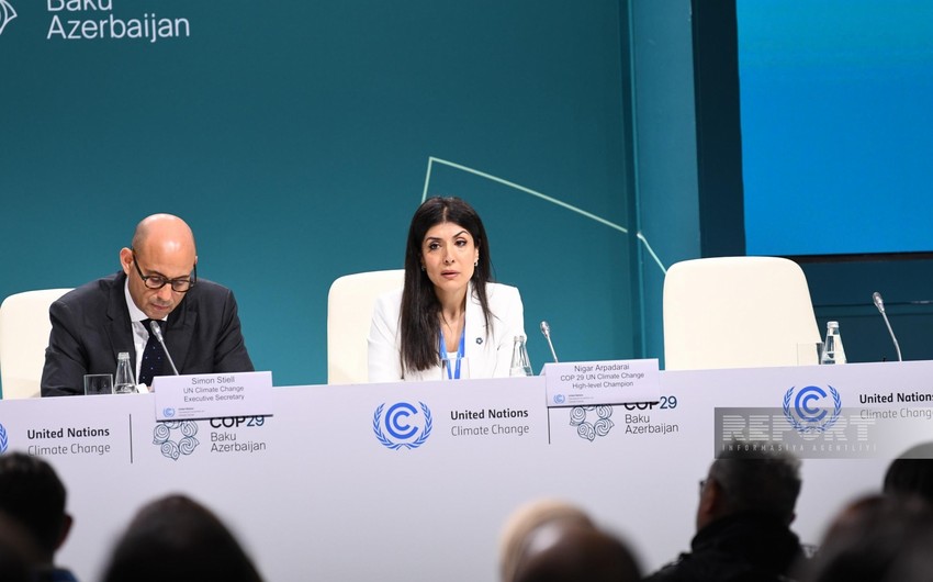 Nigar Arpadarai: COP29-da irəli sürülən təşəbbüsləri reallığa çevirəcəyimizə inanırıq