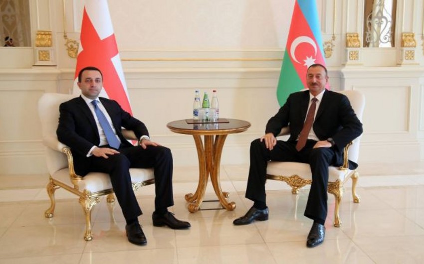 Azerbaijan President holds one-on-one meeting with Georgian PM