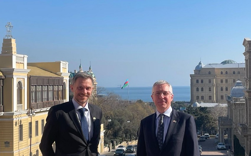 Chris Allan on visit to Azerbaijan