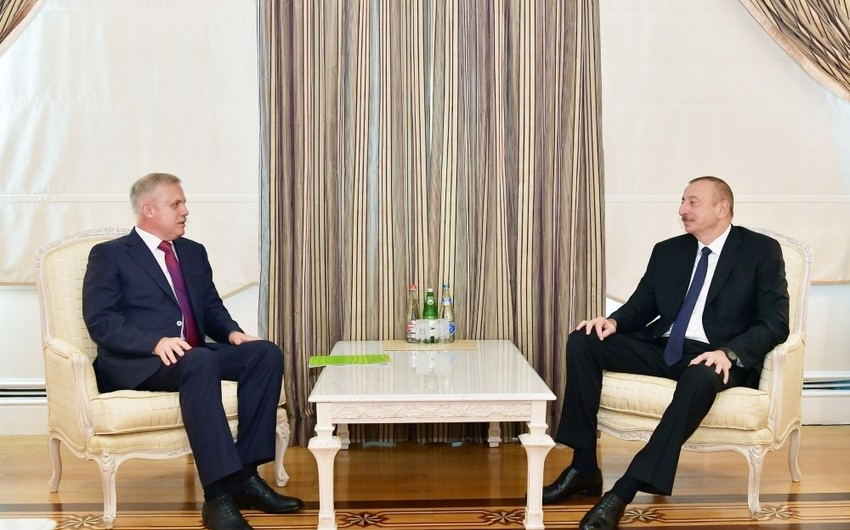 Президент Ильхам Алиев принял делегацию во главе с государственным секретарем Совета безопасности Беларуси