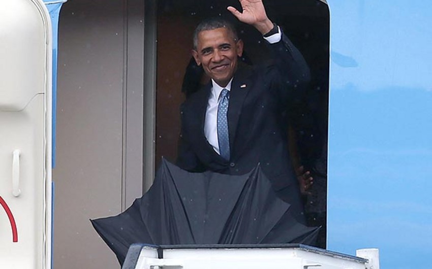 ​Президент США Барак Обама прибыл в Саудовскую Аравию