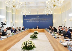 President Ilham Aliyev attends international conference on “Shaping the Geopolitics of the Greater Eurasia: from Past to Present to Future” in Shusha