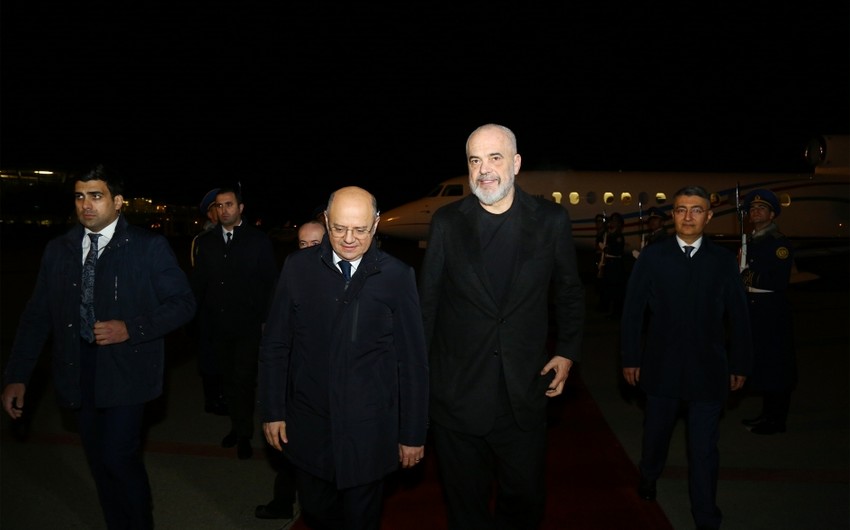 Prime Minister of Albania Edi Rama embarks on working visit to Azerbaijan