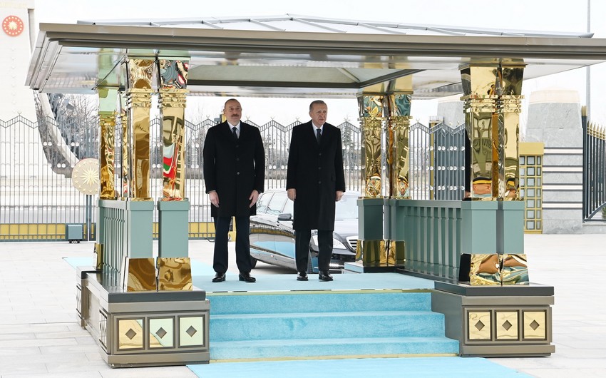 Official welcome ceremony for President Ilham Aliyev held in Ankara - UPDATED